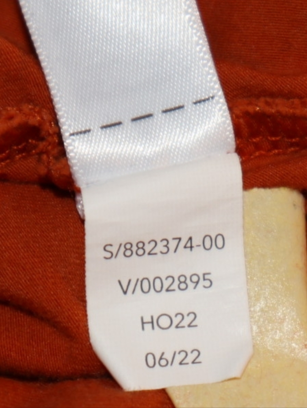 Athleta Foliage Orange Outbound Fitted V-Neck Long Sleeve Top Size Large - Picture 9 of 9